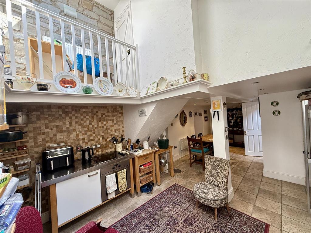 Open-plan kitchen dining area