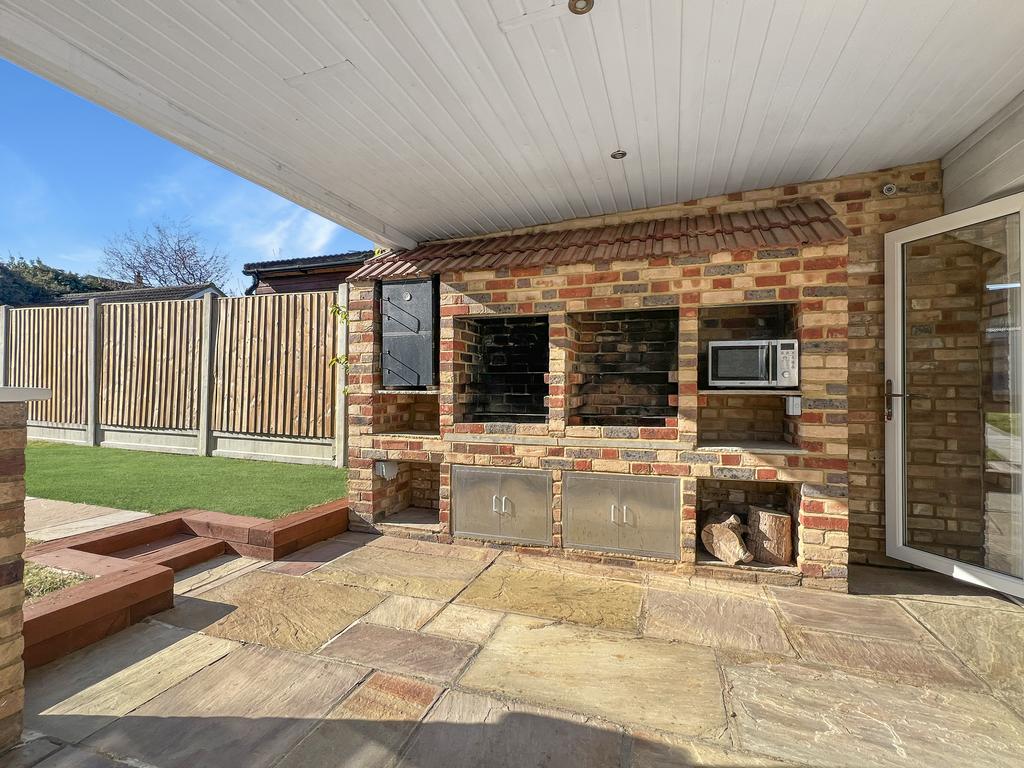 Generous Rear Garden With Outside Kitchen