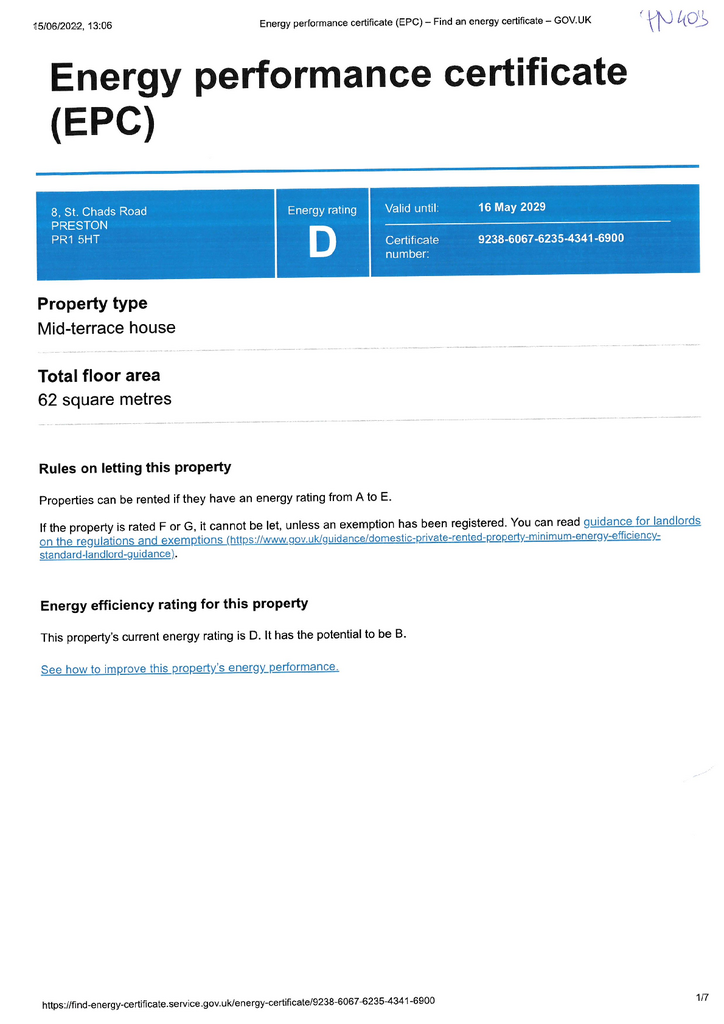 EPC Certificate