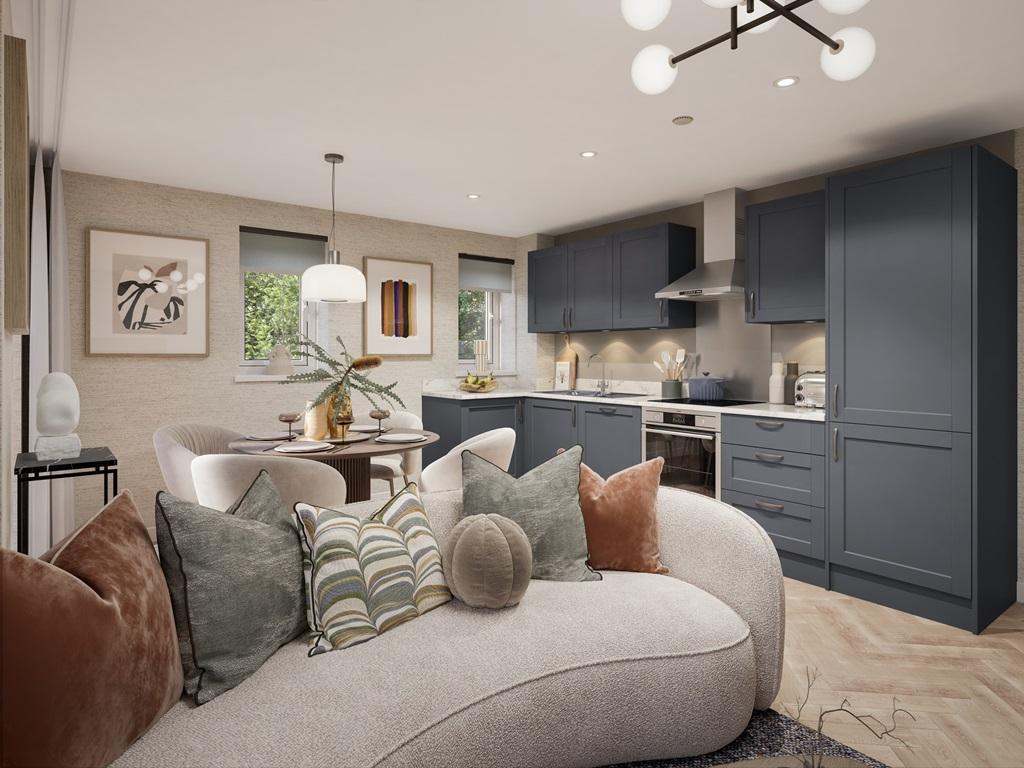 An integrated kitchen makes cooking easy and...