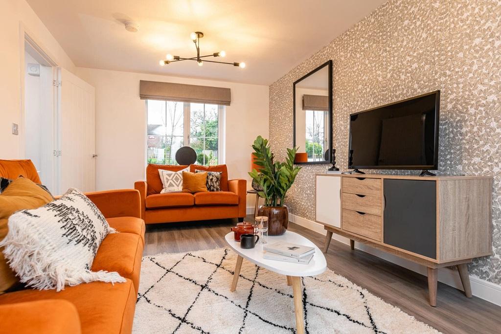 Ample room for two sofas