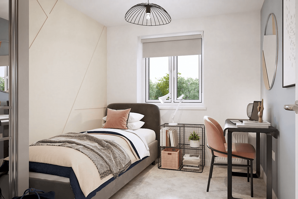 Bedroom one is a comfortable space for you to...