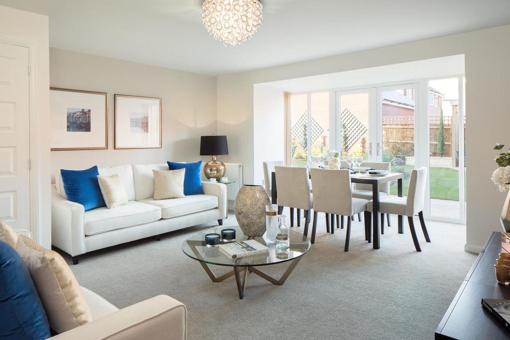 Open plan lounge in the Hythie 4 bedroom home