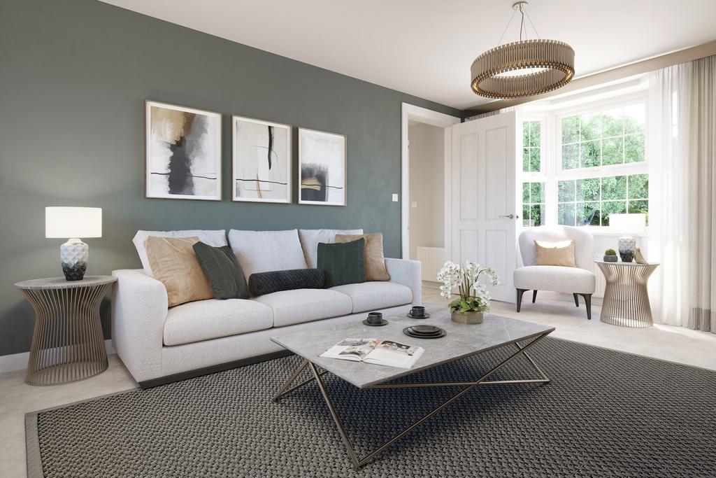 Internal view of the lounge in the four bedroom...