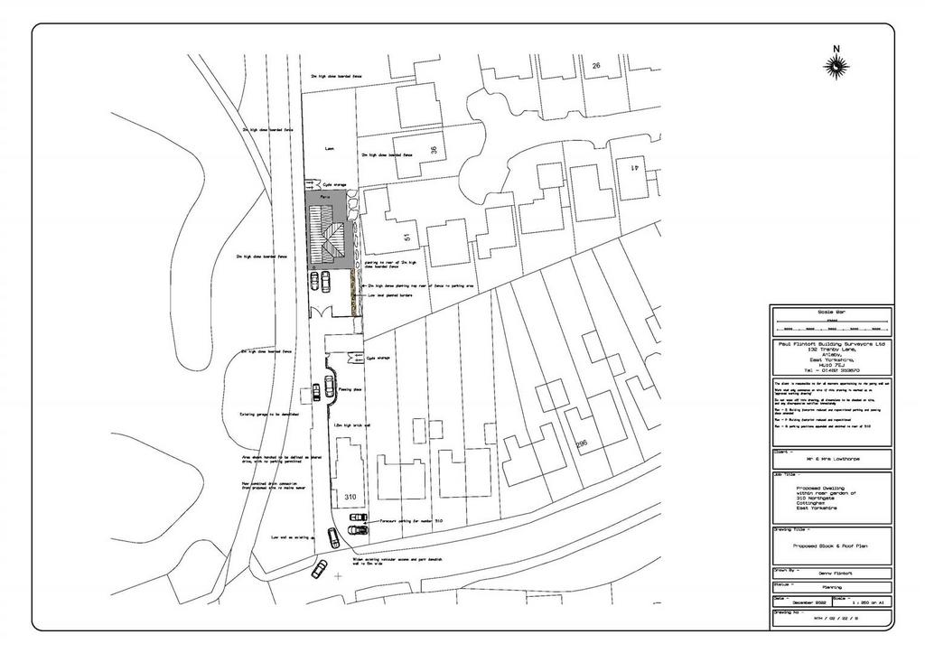 22 03940 plf amended proposed block and roof plan