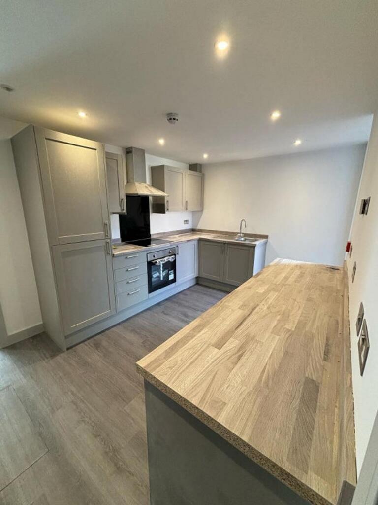 Modern kitchen featuring sleek cabinetry and am...