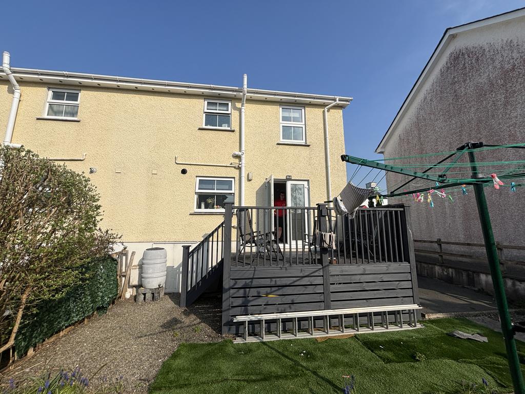 Rear of property