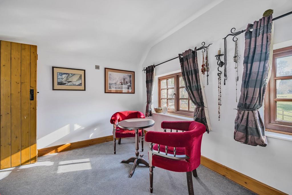 Sitting area in bedroom