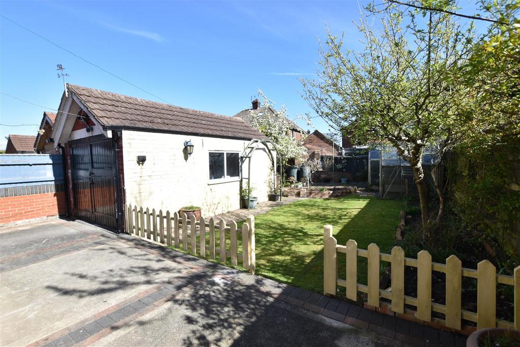 Detached brick garage