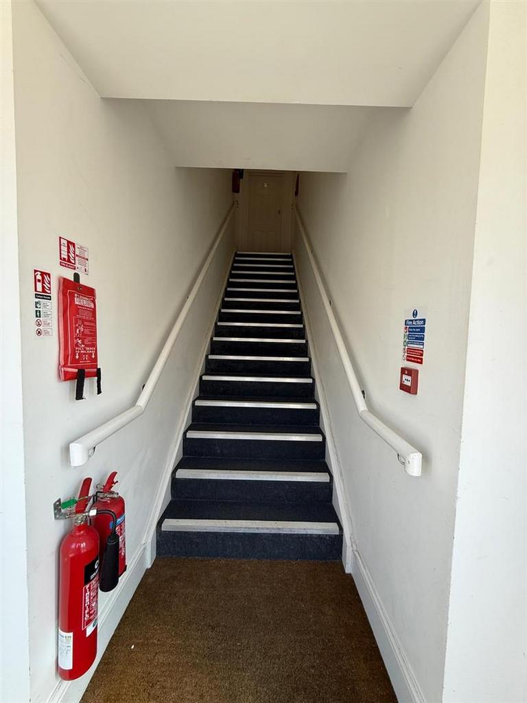 Communal front entrance door: