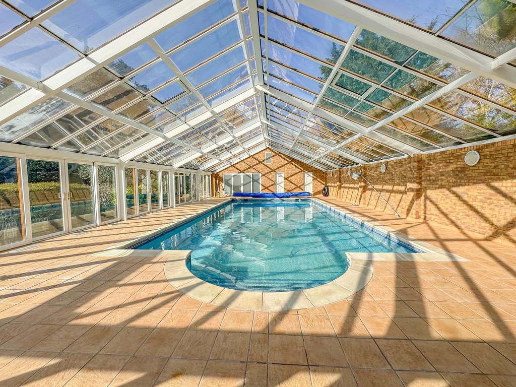 Inside pool house