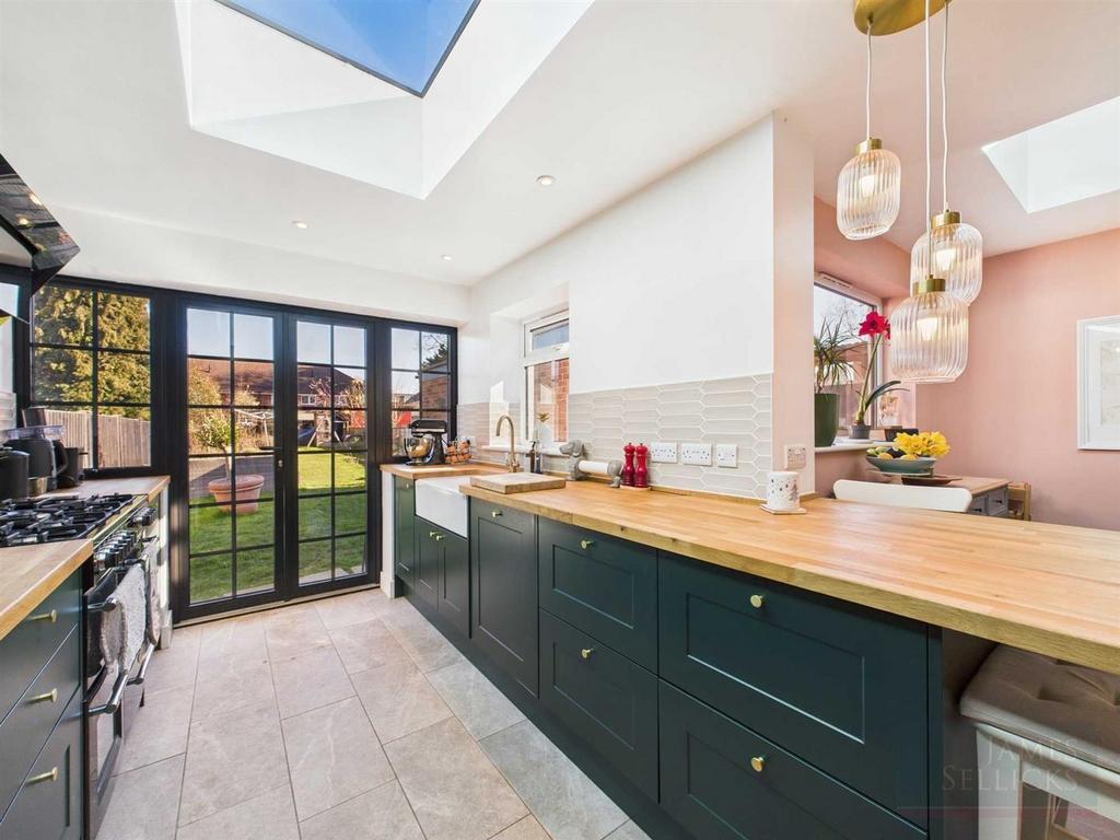 Open plan living dining kitchen