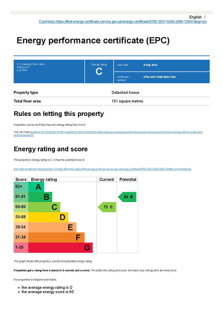 EPC Certificate
