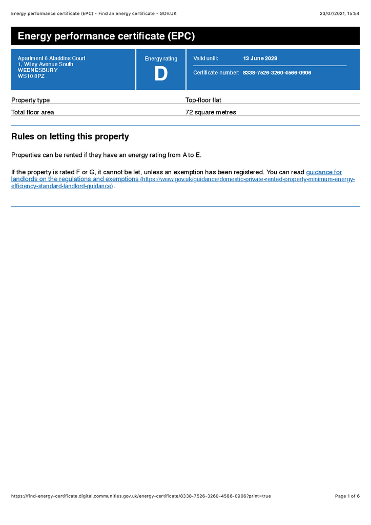 EPC Certificate