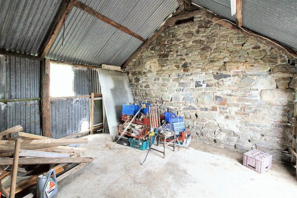 Inside storage shed
