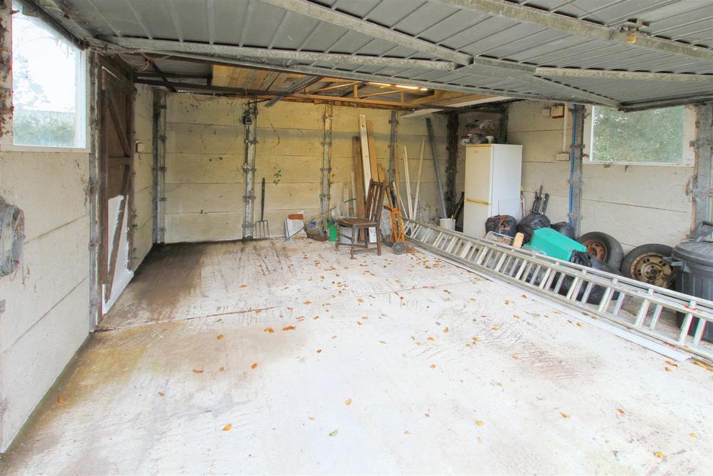 Inside garage