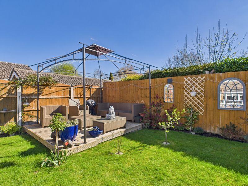 Rear garden decked