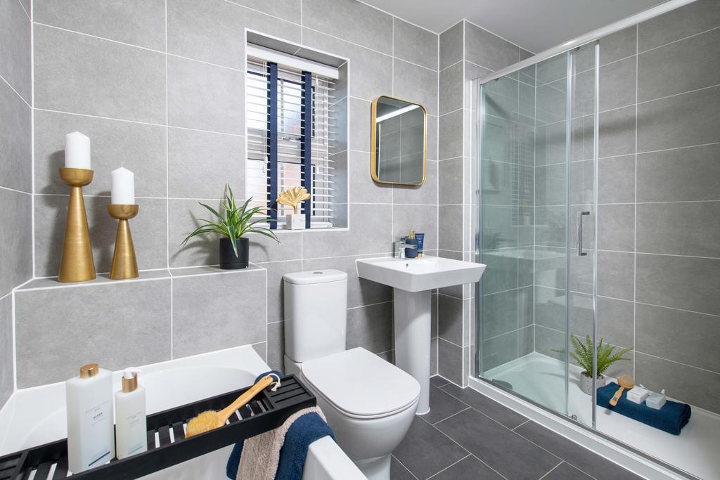 Modern family bathroom