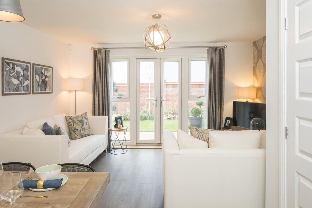 Lounge with French doors in the Norbury 3...
