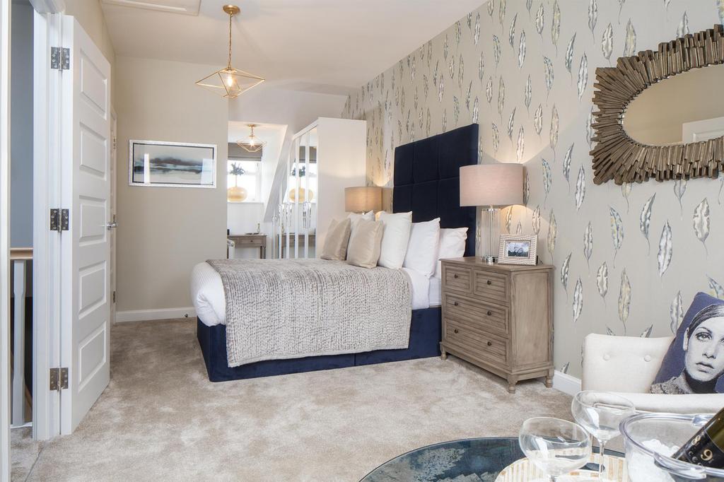 En suite main bedroom in the Norbury 3 bedroom...
