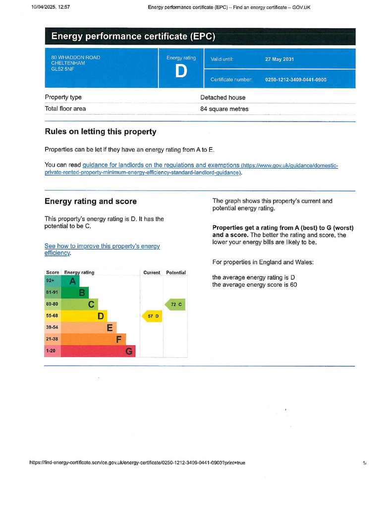 EPC Certificate