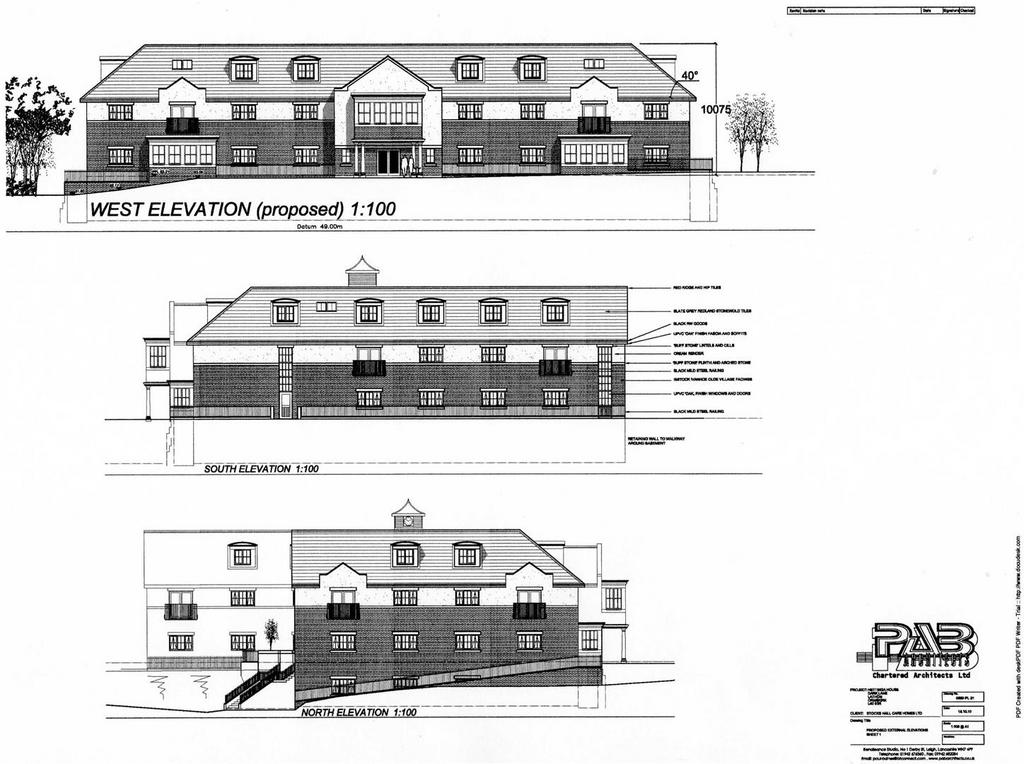 West Elevation Plan