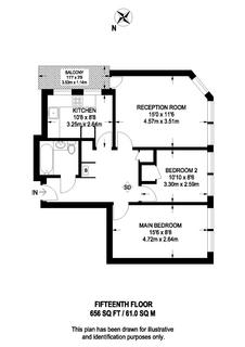 2 bedroom flat for sale, Bannerman House, Lawn Lane, London, SW8