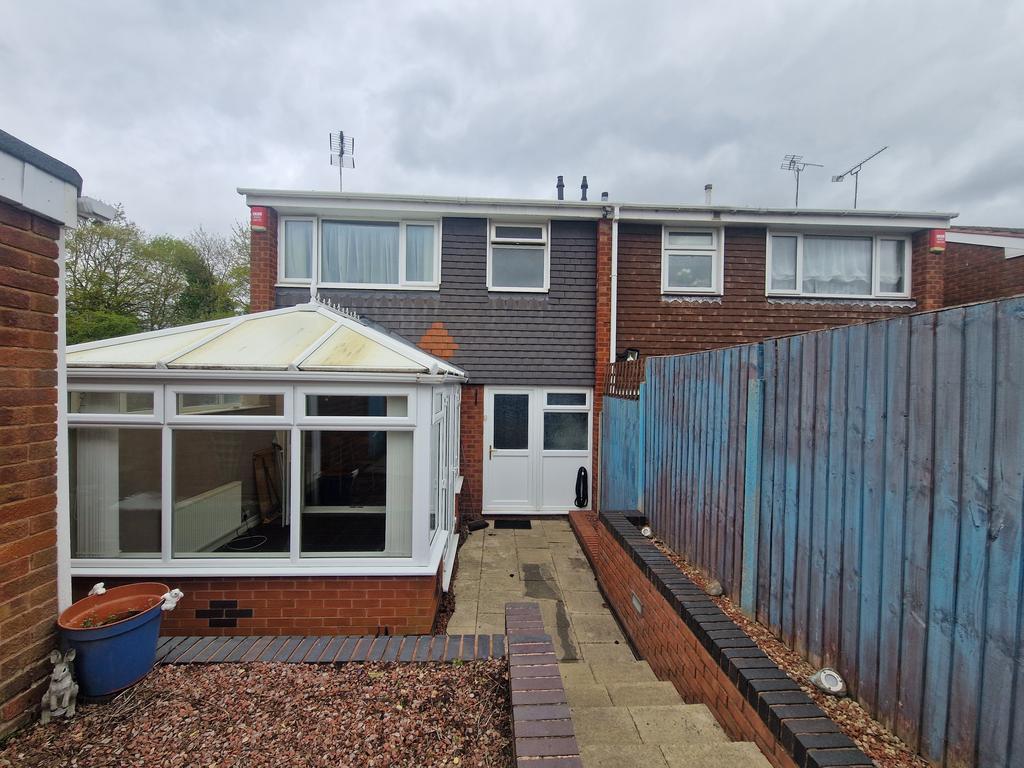 Rear of property