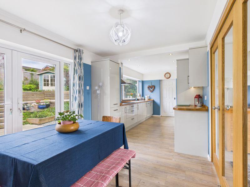 Dining into kitchen