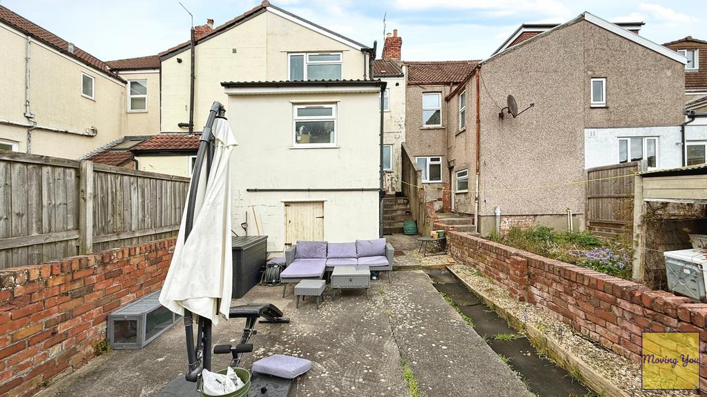 Rear of property