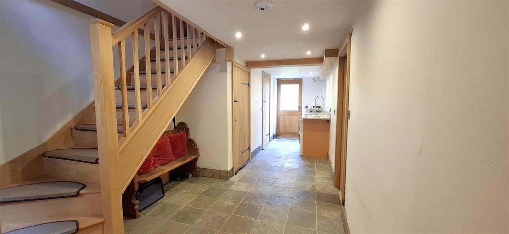 Rear hallway and utility area