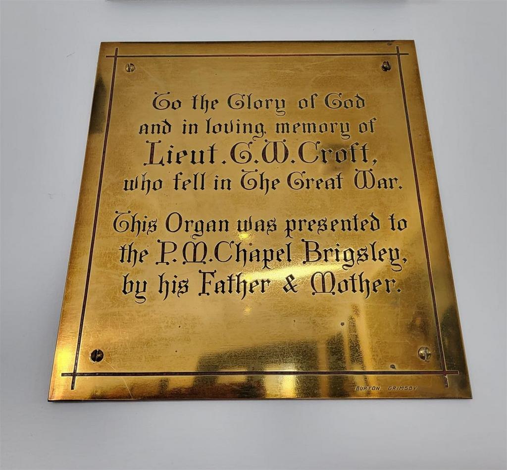 Commemorative brass