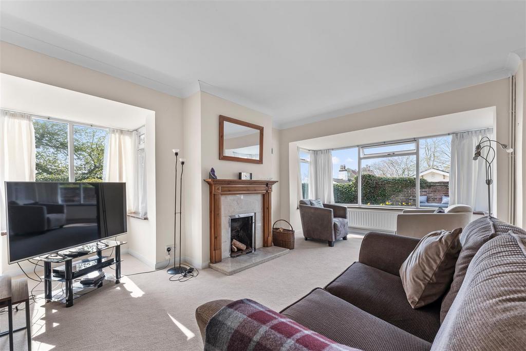 L shaped living room