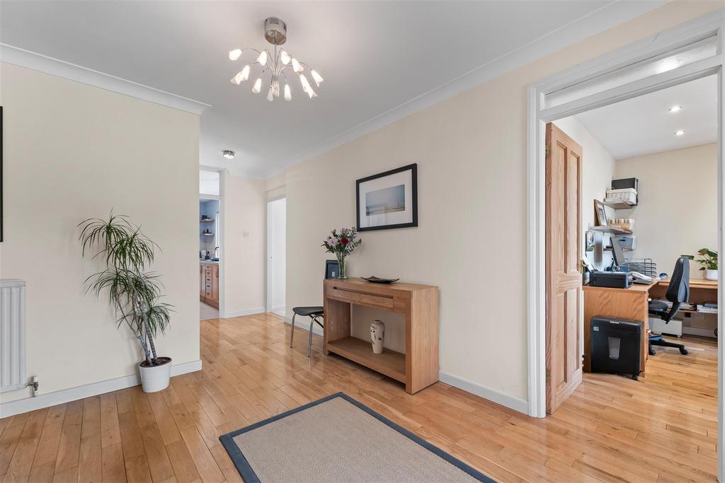 Initial t shaped entrance hall