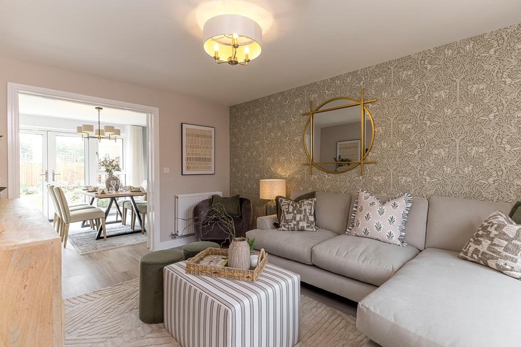 Living area with access through to the...