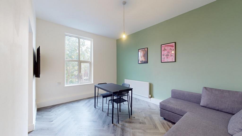 A bright and inviting living room with modern d...