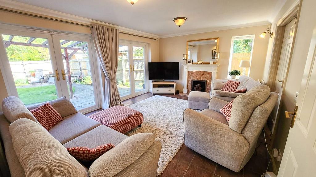 Living room, fireplace