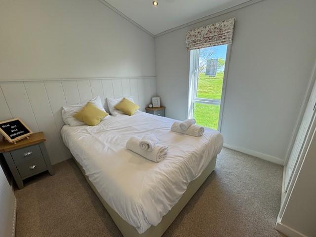 Second bedroom made up as a double but could be...