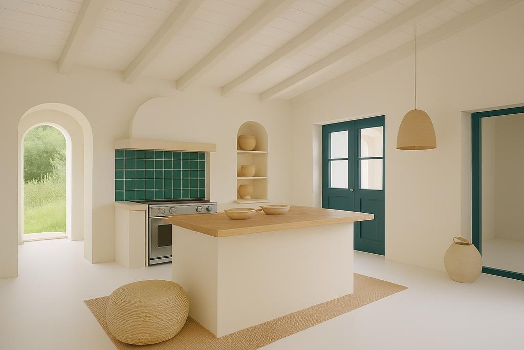 Kitchen, open plan living