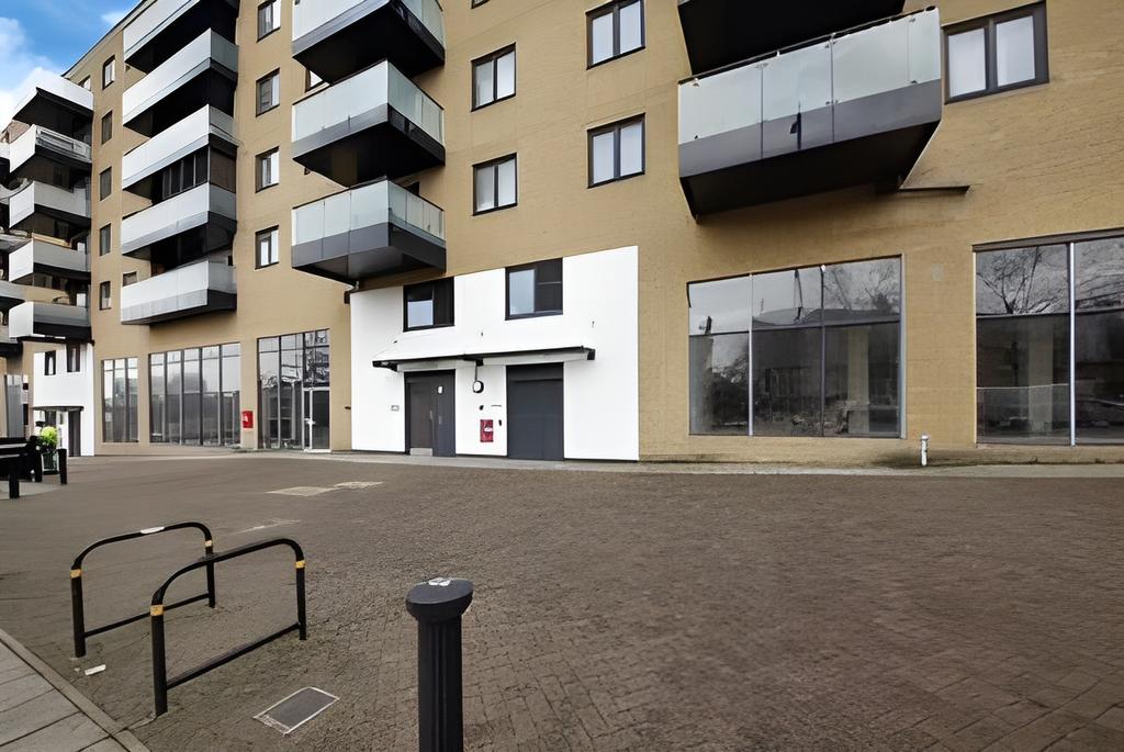 Apartment building facade, block of apartments