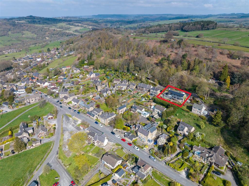 Drone - the home and setting in village and countr