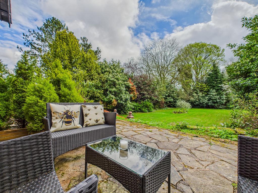 Rear Patio Seating Area