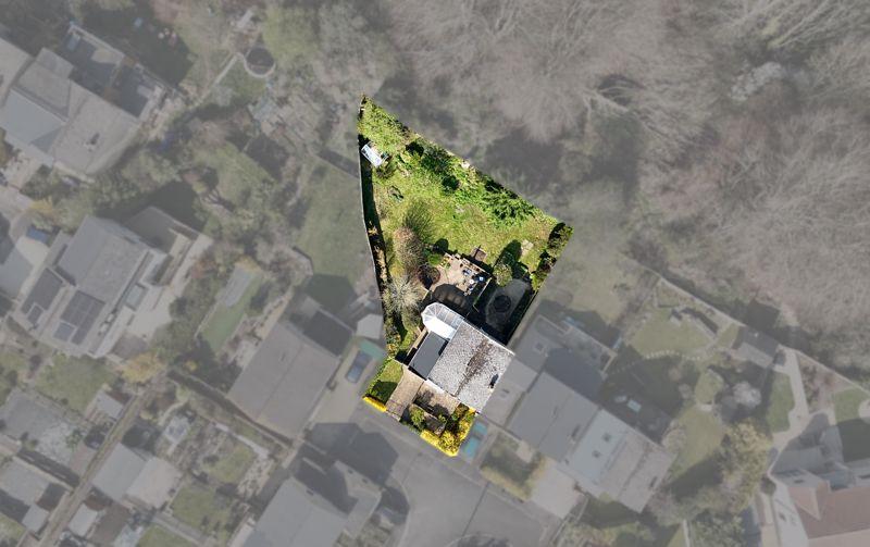 Aerial view of plot