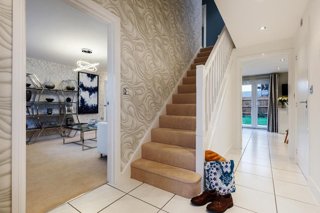 The central entrance hallway and convenient...