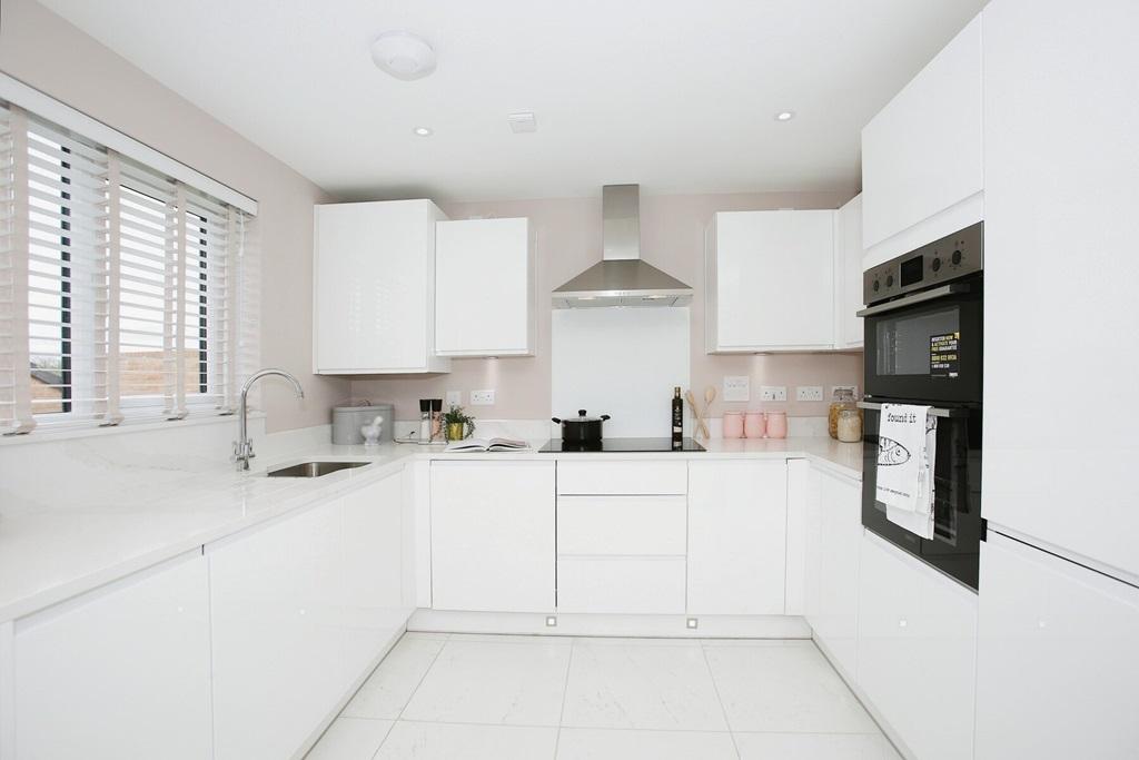 A stylish kitchen with integrated appliances
