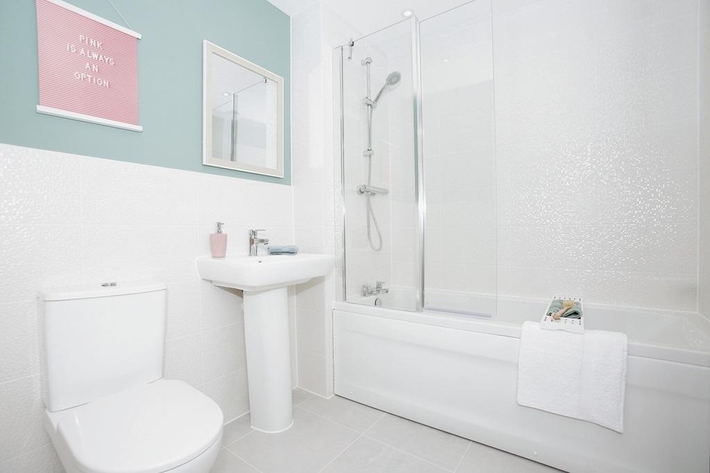 A family bathroom completes this home