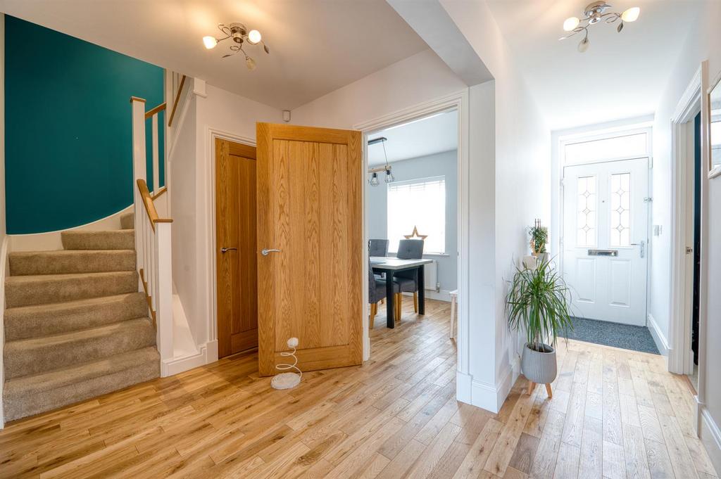 Entrance Hallway - towards stairs and dining room.