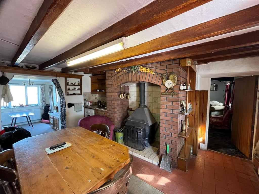 Open-plan living area, open plan living, fireplace