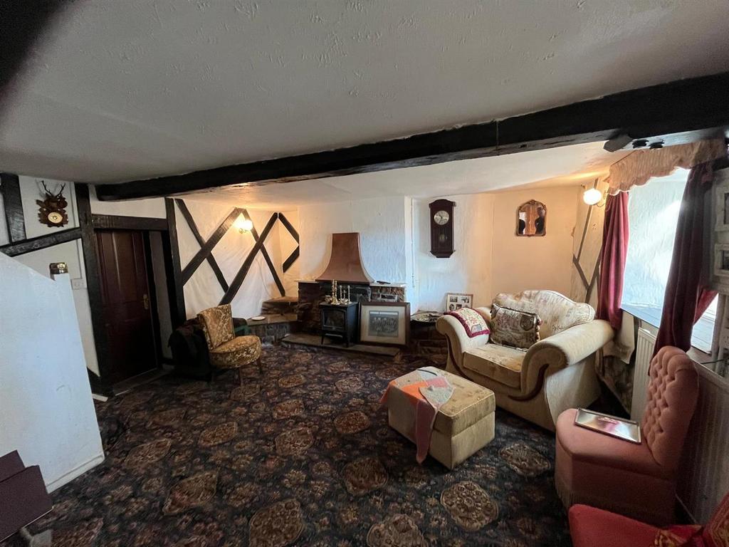 Living room, fireplace