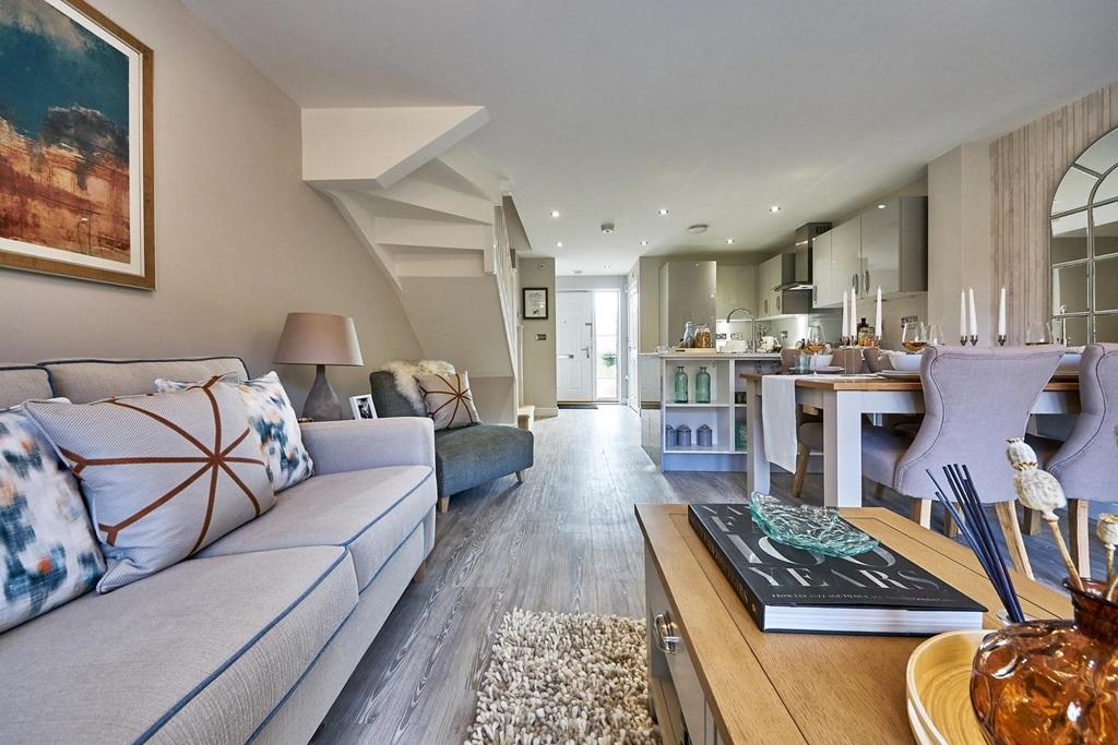 Large, open plan living space